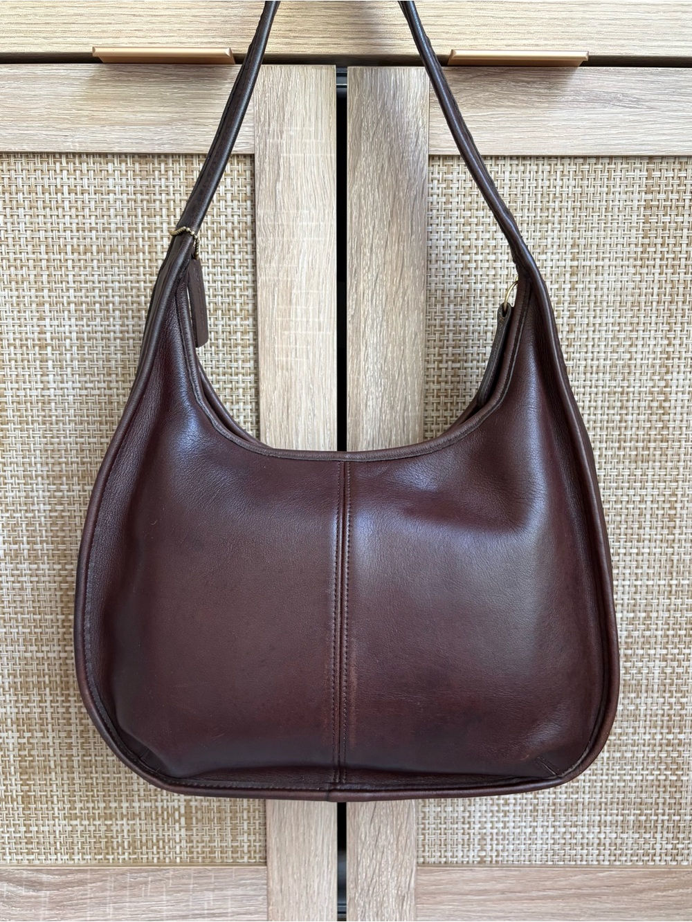 COACH Vintage Ergo Mahogany Brown Leather Hobo Shoulder Bag Handbag 9033 *READ* - Picture 2 of 9